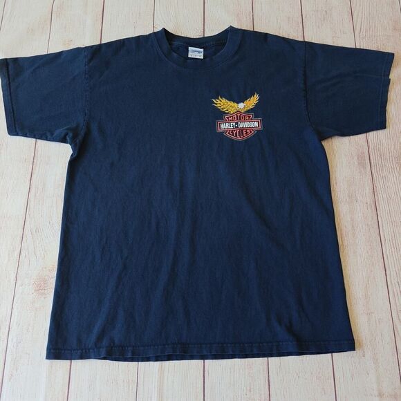 Yazbek Harley Davidson Puerto Vallarta fire eagle graphic tee sz L - Picture 2 of 6